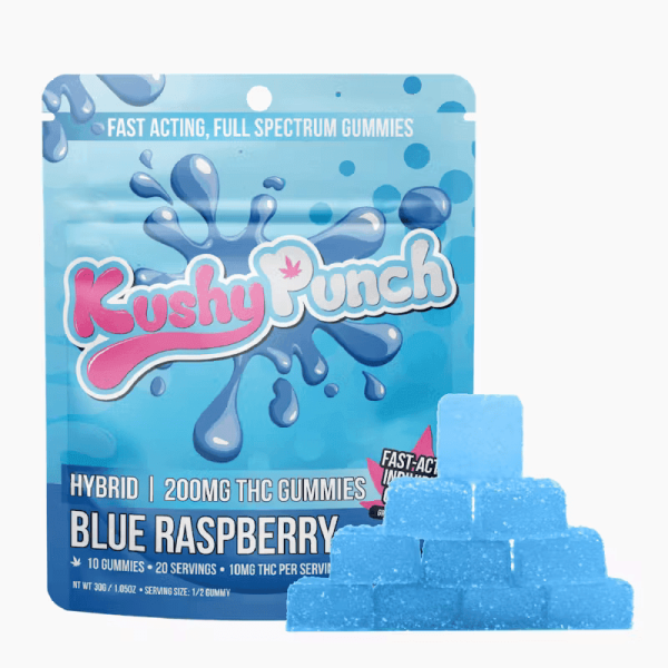 Blue Raspberry Full Spectrum Hybrid Gummies