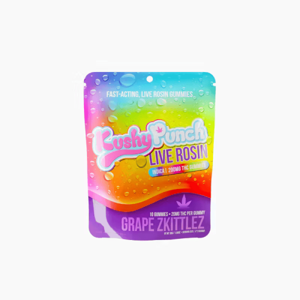 Grape Zkittlez Live Rosin Full Spectrum Gummies