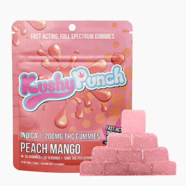 Peach Mango Full Spectrum Indica Gummies