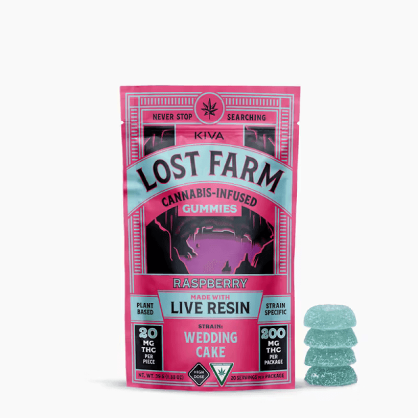 Raspberry x Wedding Cake Live Resin Strain-Specific Gummies